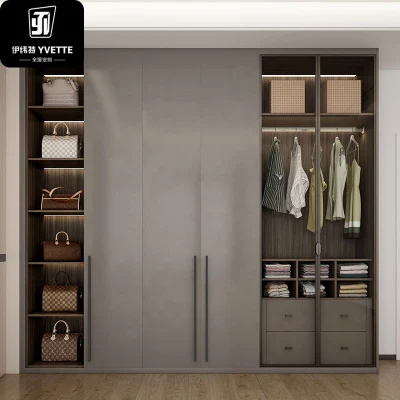 Yvt индивидуальный настенный шкаф-купе, зеркальная дверная система, гардеробная, шкаф для домашней мебели